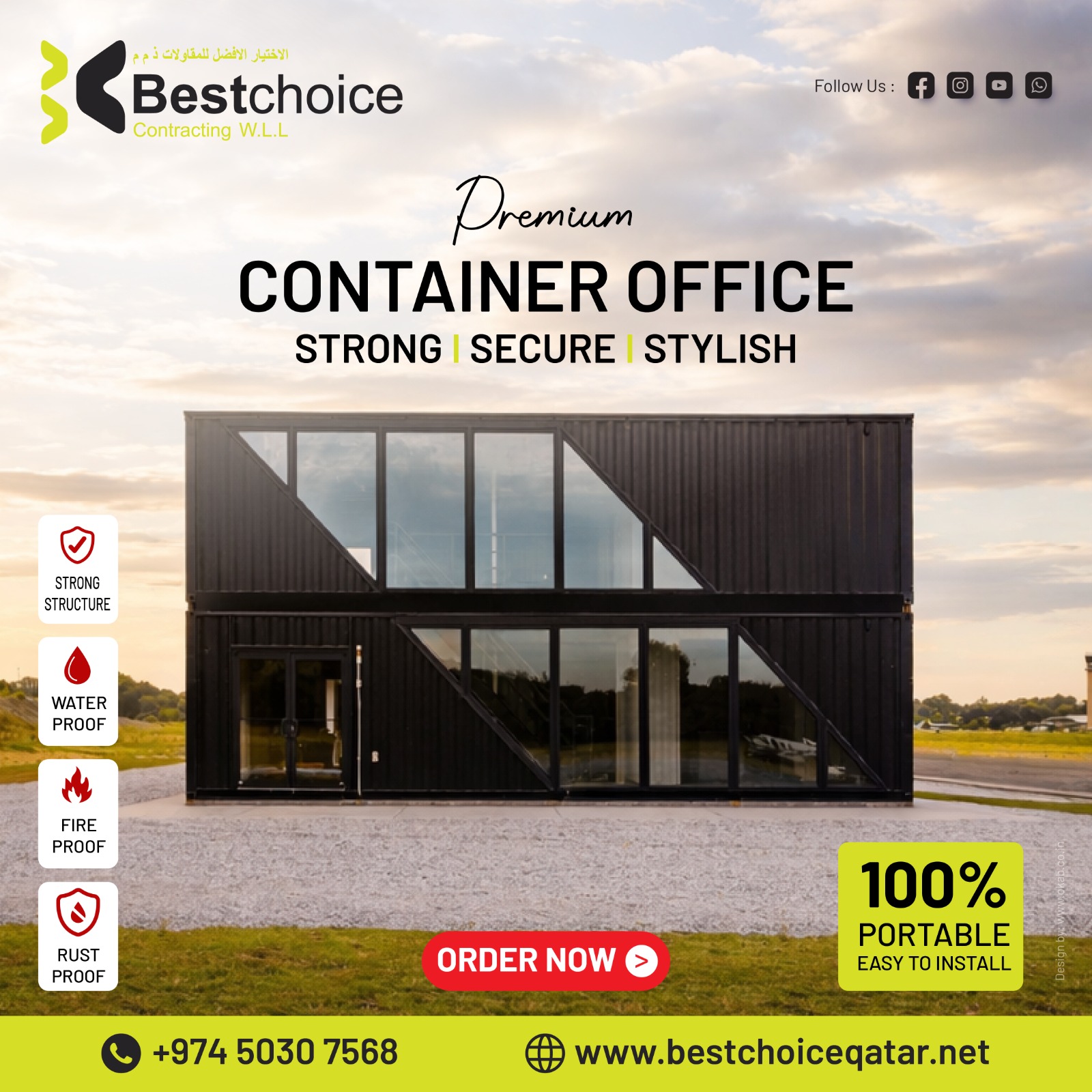 Container Office Cabins Qatar
