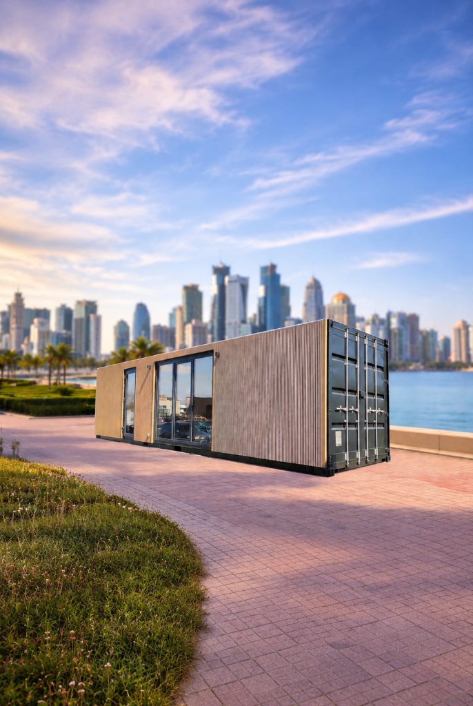 Modular container office waterfront Qatar
