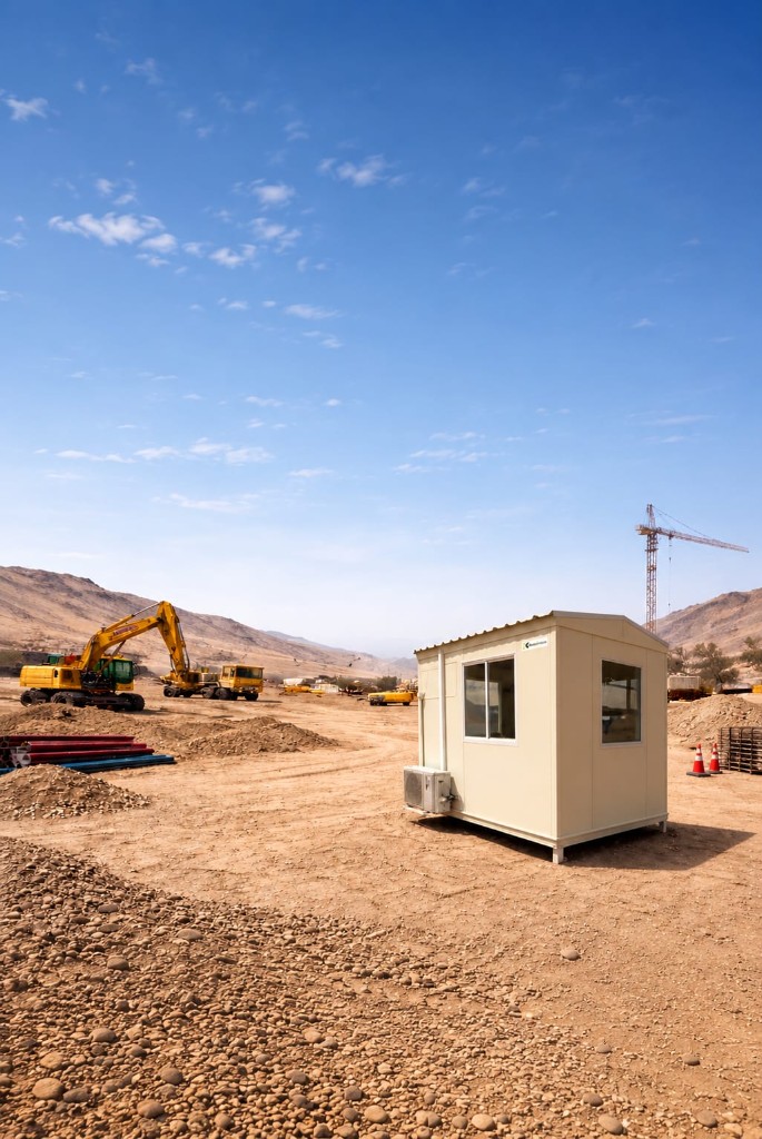 Portable site cabin construction Qatar